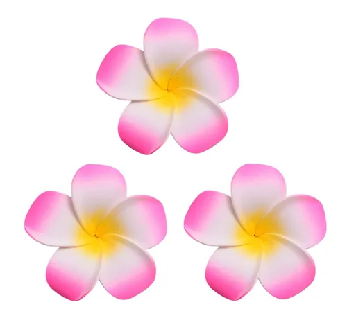 Miniatura 17 de Pinzas de espuma hawaiana de plumeria para mujer, para novia, boda, playa, tropical, vacaciones, fiesta, decoración para el cabello