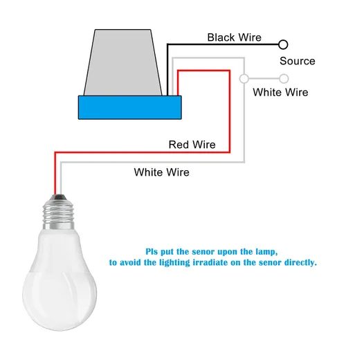 Miniatura 4 de Interruptor de fotocélula de 12 V 10 A, interruptor automático de sensor de luz de fotocélula de encendido/apagado automático, interruptor de luz a