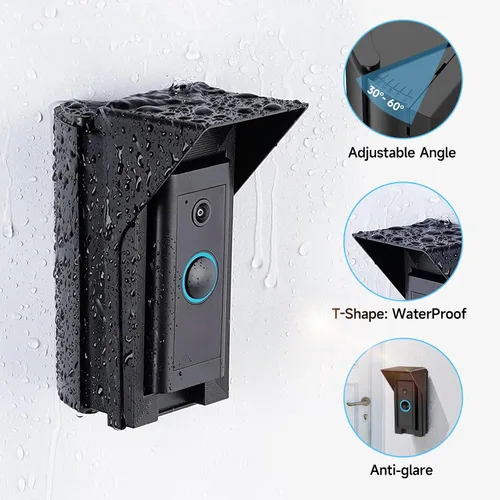 Miniatura 3 de OLAIKE Soporte Angular Impermeable de 30 a 60 Grados para Timbre de Video 1/2/3/3Plus/4/Cableado/Pro/Pro2/(Lanzamiento 2020), Timbre Blink y Nest