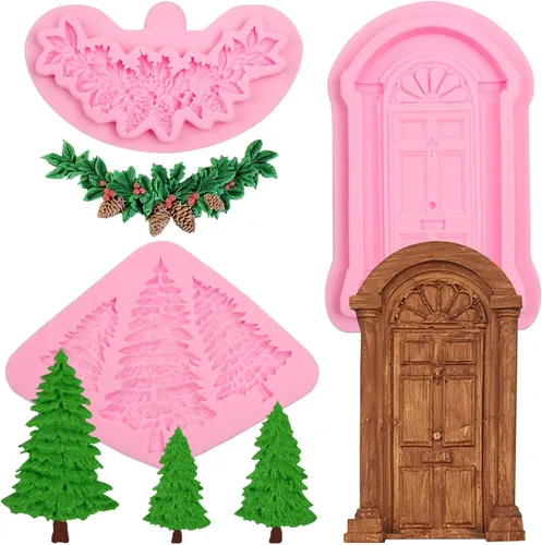 Miniatura 14 de Molde de silicona Bells Fondant, caja de regalo de Navidad, molde de chocolate para decoración de pasteles, decoración de cupcakes, dulces
