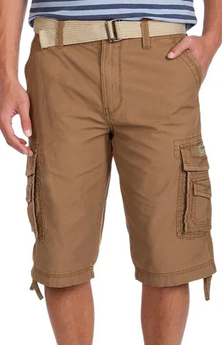 Unionbay Cordova pantalones cortos de mensajero tipo cargo, con cinturón, tallas regular y grande, para hombre