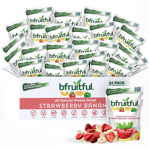 Miniatura 9 de bfruitful Manzana liofilizada + canela, sin azúcar añadido, paquete de bocadillos de frutas liofilizadas o para niños y adultos, bocadillos