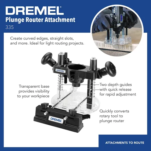 Miniatura 3 de Dremel 231 - Moldeador y enrutador portátil con accesorio para enrutador giratorio de inmersión