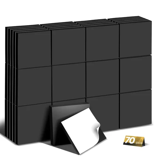 DIYMAG Hojas Magnéticas Adhesivas Cuadradas, Cinta Magnética Flexible Pegable (Cada una 20x20x2mm), Imanes con Adhesivo para Manualidades, Fotos y