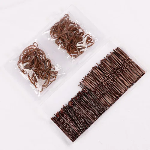 Miniatura 8 de 200 horquillas para el cabello en forma de U con caja de almacenamiento (2.36 pulgadas, 2 pulgadas), horquillas para moños para mujeres, niños