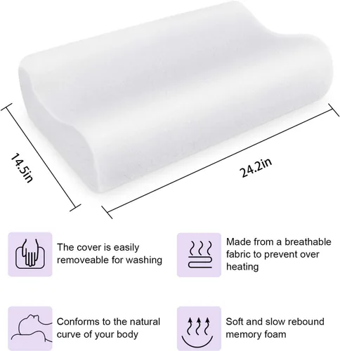 Miniatura 2 de Almohada y funda de almohada de espuma viscoelástica