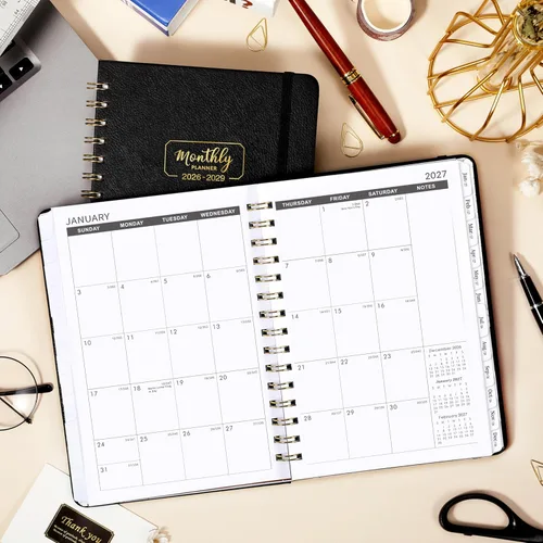 Miniatura 2 de Agenda mensual 2026-2028, agenda mensual de 3 años 2026-2028, enero 2026 a diciembre 2028, calendario de 36 meses con tapa dura, bolsillo