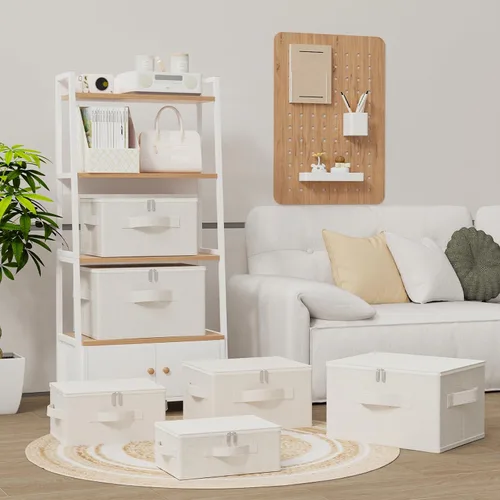 Miniatura 2 de Caja de almacenamiento debajo de la cama con tapa, organizadores de ropa plegables, cestas de organización para el hogar para ropa, zapatos, mantas