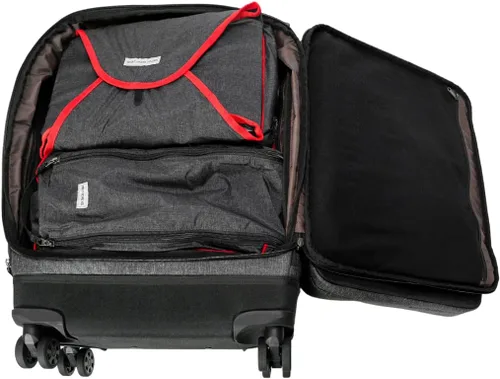 Miniatura 5 de ONLI TRAVEL Revolution Expandible Spinner Cabe debajo de la mayoría de los asientos del avión. Expandible, con dos bolsillos laterales., Negro -, De