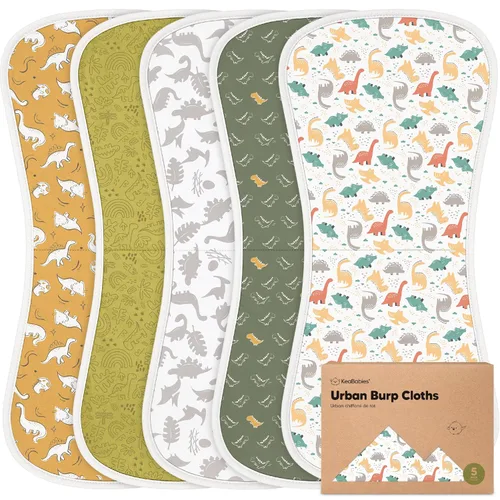 Miniatura 12 de Paños orgánicos para bebés, niños y niñas, paquete de 5, ultra absorbente, paño para eructar, ropa para recién nacidos, toalla para la leche, babero