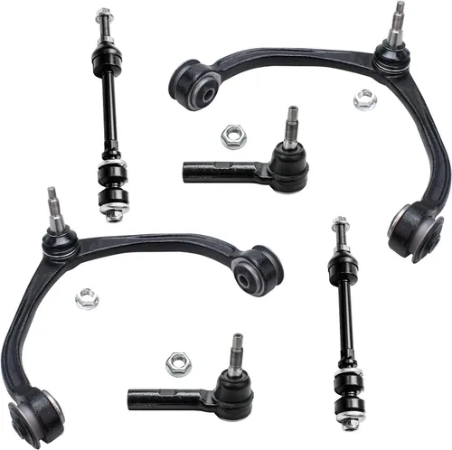 Miniatura 160 de Detroit Axle - Kit de brazos de control de extremo delantero 4WD para Ford 04-08 F-150, 06-08 Lincoln Mark LT, 4 extremos de barra de acoplamiento