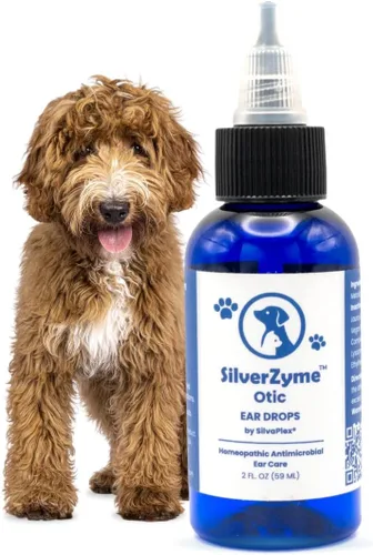 SilverZyme - Gotas óticas para los oídos para perros y gatos, limpiador de oídos para mascotas, alivia la picazón en las orejas, elimina el olor,