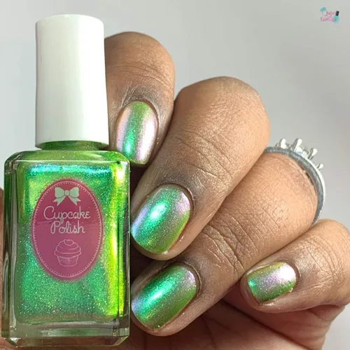 Miniatura 3 de Eldhraun - Esmalte de uñas verde guisante que cambia de esmalte de uñas por Cupcake Polish