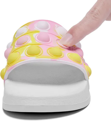 Miniatura 4 de Engtoy Sandalias para niños y niñas, unisex, ligeras, antideslizantes, puntera abierta, cómodas, para ducha, playa, divertidas sandalias