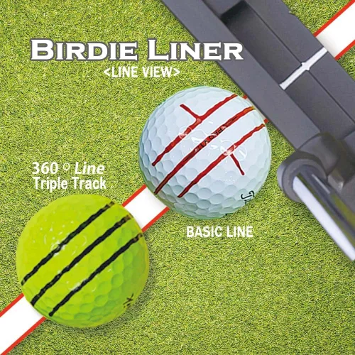 Miniatura 3 de BIRDIE79 360-Degree Golf Ball Marker Alignment Tool Kit with 3-Color Pens and Gift Box.