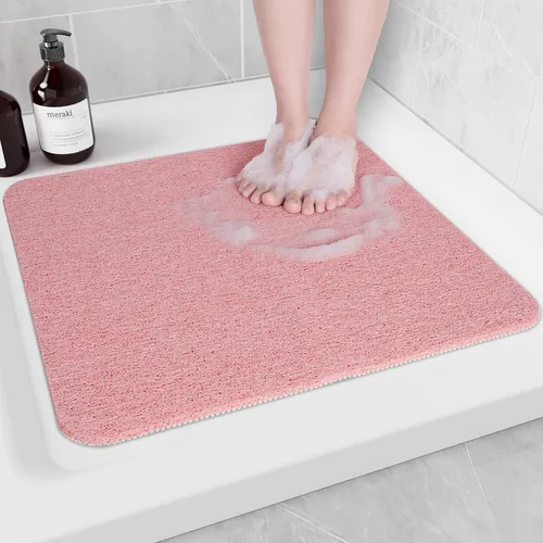 Miniatura 28 de Hargiis - Tapete antideslizante de secado rápido para bañera, piso, baño, ducha, cocina, hogar, hotel (color blanco, 24 x 24 pulgadas)