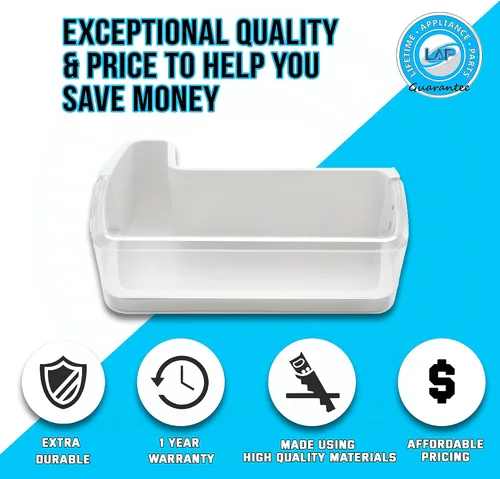 Miniatura 5 de DA97-08400A - Cesta de estante para puerta izquierda, compatible con refrigerador Samsung, DA97-08400C