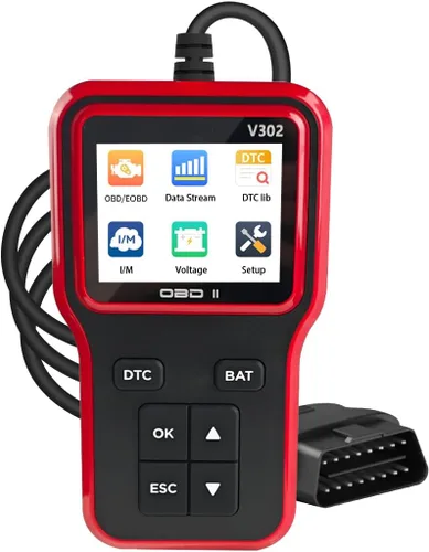 Escáner OBD2 para Automóvil Herramienta de Diagnóstico, Lector Profesional de Códigos de Falla del Motor Auto OBD II con Reinicio, Probador de