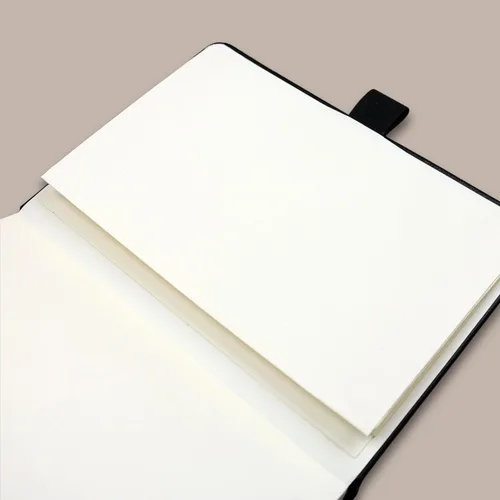 Miniatura 8 de RICCO BELLO - Cuaderno de lomo pegado con marcador Sin fecha, piel sintética, soporte para bolígrafo, planificador de productividad