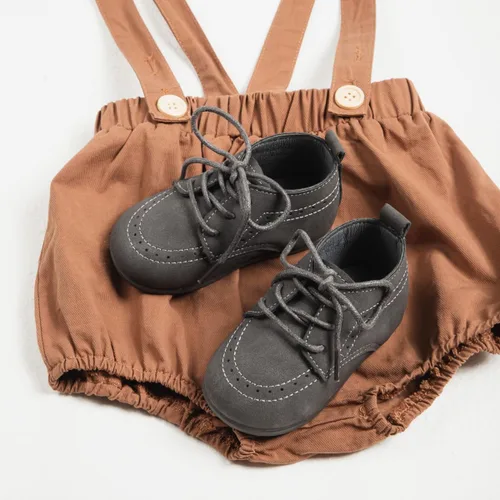 Miniatura 6 de Meckior Zapatos de Boda Clásicos para Bebés Niños y Niñas de Cuero Sintético PU, Mocasines Brogue, Zapatos Oxford para Niños Pequeños, Zapatos