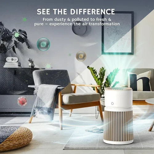 Miniatura 7 de Airthereal Purificador de aire HEPA H13 para el hogar, habitación grande de hasta 2000 pies cuadrados, limpiador de aire con filtro lavable