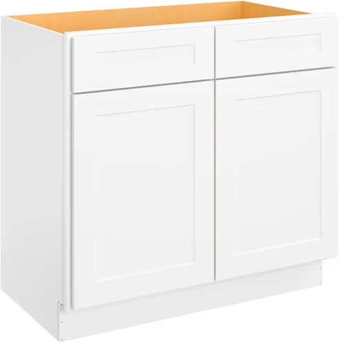 Miniatura 70 de LOVMOR Armarios de base de cocina, armario de almacenamiento aparador, gabinete de entrada con 1 cajón y estante ajustable, 24 pulgadas de ancho x