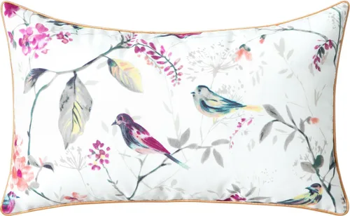 Miniatura 34 de VOGOL Juego de 2 fundas de almohada, 18 x 18 pulgadas, patrón de pájaros verdes, estampado de flores y pájaros verdes, fundas de cojín para cama