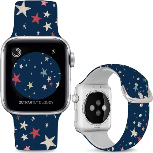 Miniatura 18 de Correas de reloj de silicona suave compatibles con Apple Watch de 1.496 in 1.575 in 1.614 in 1.654 in 1.732 in 1.772 in 1.811 in 1.929 in Ultra 2