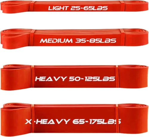 Miniatura 7 de DASKING Bandas de resistencia de látex natural, bandas elásticas de fitness para estiramiento corporal, banda de asistencia para dominadas