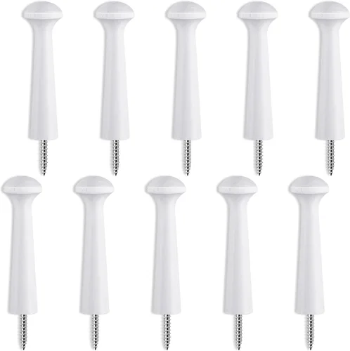 Miniatura 15 de Clavijas de madera con rosca de madera de 2.9 pulgadas de largo, estantes de madera sin terminar para colgar ropa, sombreros, toallas y más