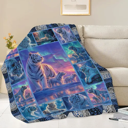 Miniatura 147 de Manta de Foca del Océano, Regalos de Focas para Niños, Niñas, Adultos, Mujeres y Hombres, Suave, Acogedora, Cálida, Felpa Esponjosa, Mullida