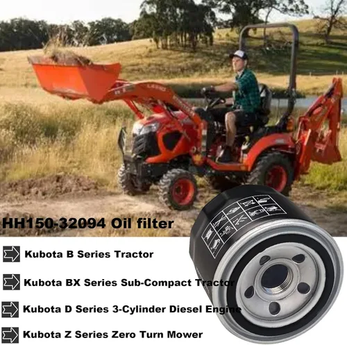 Miniatura 3 de HH150-32094 Filtro de aceite para Kubota BX2200D BX22D BX23D B20 B21 B26 ZD1211 ZD1211 ZD25 ZD28 ZD326 ZD331 ZG327 B5100 B5100 B5200 Tractores B6100