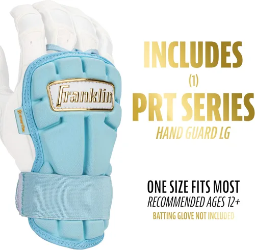 Miniatura 2 de Franklin Sports Guantes Protectores de Mano y Muñeca para Béisbol - Serie PRT LG, Protector para Adultos para Batear - Escudo Protector para Azul