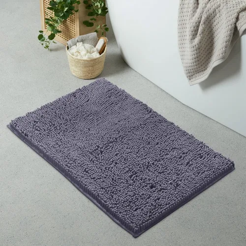 Miniatura 155 de LuxUrux Tapete de microfibra afelpada, de felpilla extrasuave, pelo largo de 1 pulgada, muy absorbente, para baño o ducha, lavar y secar a máquina