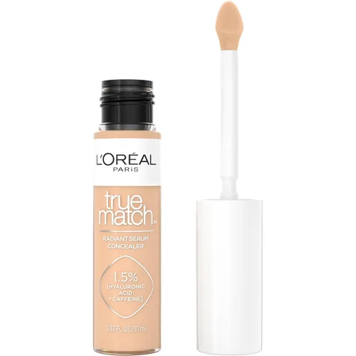 Miniatura 18 de L'Oreal Paris True Match - Corrector de suero radiante, corrector iluminador debajo de los ojos con 1.5% de ácido hialurónico y cafeína, C3, 0.33
