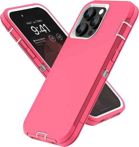 Miniatura 11 de Sansunto Funda para iPhone 14 Pro Max, Protección Completa del Cuerpo Resistente a Prueba de Golpes Grado Militar 3 en 1 Silicona de Goma con PC