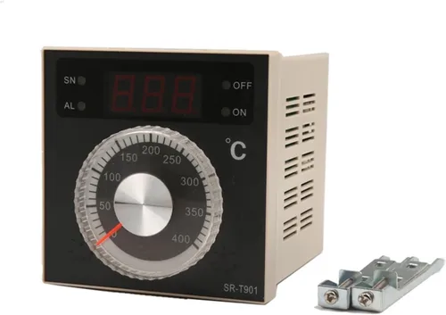 Miniatura 2 de SR-T901 Intelligent Temperature Controller for Food Oven Equipment 0-400 Degrees Celsius Thermostat SSR Output(SR-T901-SW)
