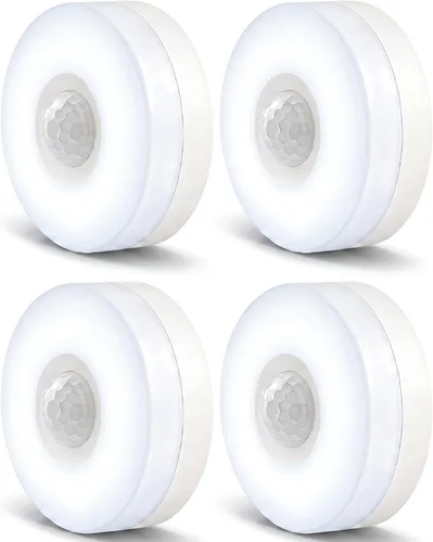 Miniatura 9 de YELKO Luz nocturna con sensor de movimiento, luz nocturna LED antideslumbrante de 6000 K blanca fría, ultra brillante, acogedora, suave,