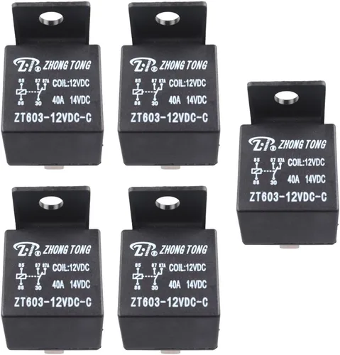 Miniatura 8 de Enchufe para relé de auto, de E Support™, de 12 V, 30 A, 40 A, 60A, 80A SPST y SPDT 30A 4Pin SPST