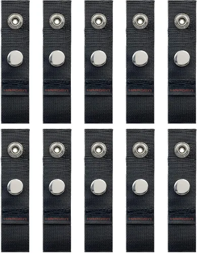 Miniatura 6 de Extensor a presión de cubierta de barco para lona de barco, extensiones de cubierta de barco, negro, tamaños de extensión de 1 pulgada – Bucles