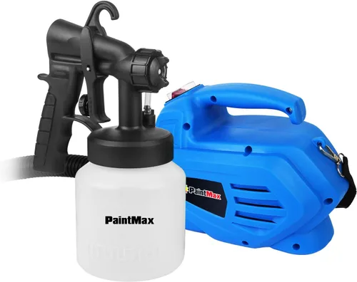 Miniatura 4 de Pistola pulverizadora de pintura eléctrica portátil de 650 W con 3 patrones de pulverización diferentes y contenedor desmontable de 27.1 fl oz