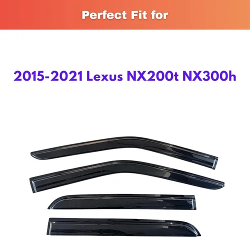 Miniatura 703 de KPY Visor de ventana compatible con Kia Soul 2009-2013, Protector contra lluvia de 4 unidades, deflectores de ventilación de ventana lateral