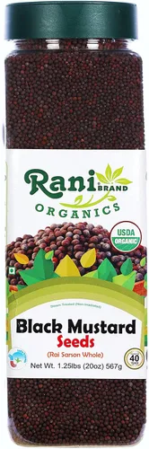 Miniatura 13 de Rani - Semillas de mostaza molida, especias en polvo (Rai Sarson) 3 onzas (3.00 oz) tarro de PET ~ Todo natural Apto para gluten Sin OMG