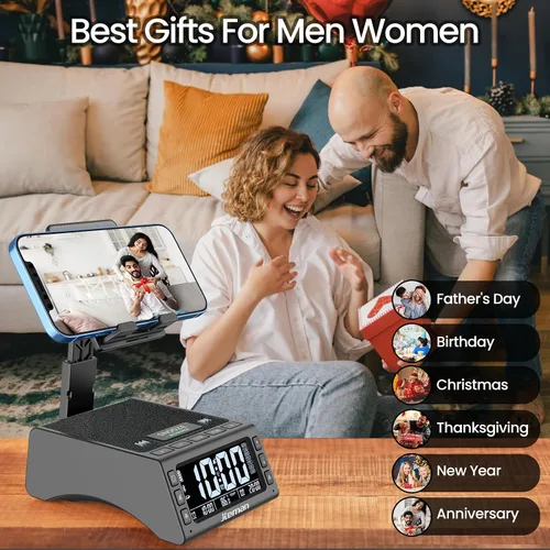 Miniatura 6 de JTEMAN Regalos para hombres y mujeres, soporte para teléfono celular con altavoz Bluetooth inalámbrico, accesorios de cocina ajustables Cool Tech