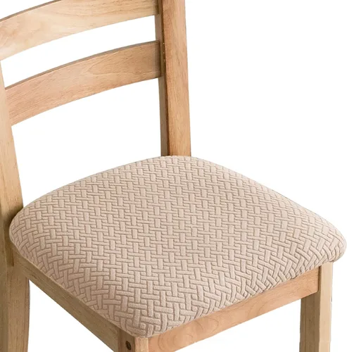 Miniatura 13 de Fundas elásticas para sillas de comedor, fundas protectoras extraíbles para sillas de cocina, fundas protectoras para comedor, hotel Gris y verde
