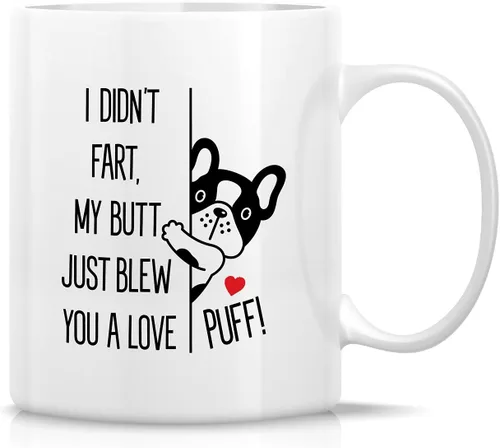 Miniatura 96 de Retreez - Taza divertida con texto en inglés "Funny Cute Golden Retriever Don't Stop Retrievin' Dog Lover", 325 ml, tazas de café de cerámica