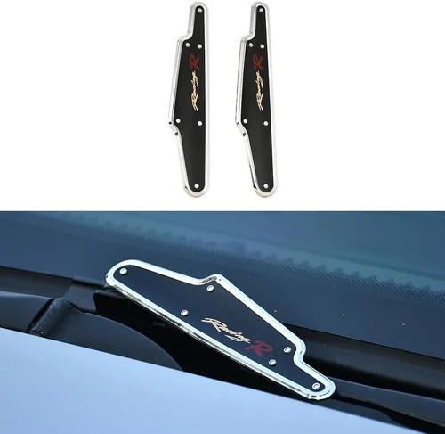 Miniatura 8 de JSCARLIFE 1 par de limpiaparabrisas de coche con soporte para parabrisas, limpiaparabrisas con alerón (Negro/2)