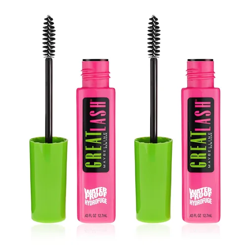 Miniatura 9 de Máscara a prueba de agua Great Lash de Maybelline, 0.44 Fl. Oz., Muy negro