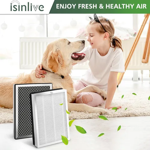 Miniatura 8 de Filtro de repuesto modelo 25, compatible con purificador de aire de la serie MA 25W/25B/25S, filtro de carbón activado 3 en 1 para humo de incendios