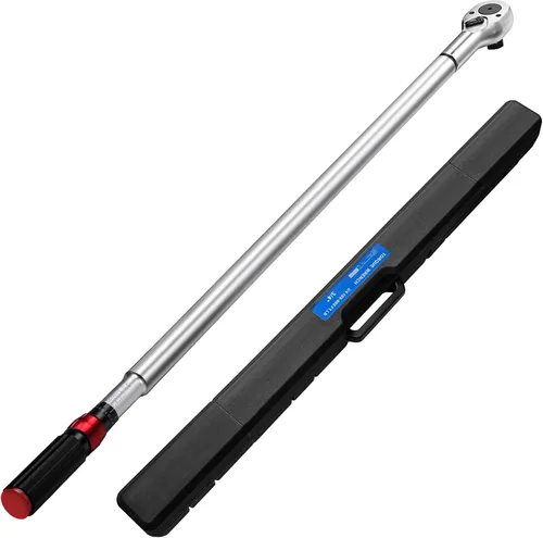 Llave dinamométrica de 3/4, 100-600ft.lb/135.5-815Nm Llave dinamométrica ajustable de alta precisión de doble dirección 3/4, ± 3% clic con hebilla